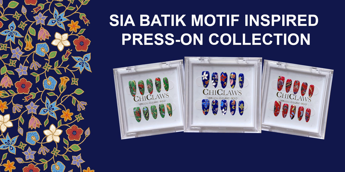 ✨NEW ARRIVAL - Wings of Elegance: The Beauty of SIA-Inspired Batik Motif Press-On Nails ✨